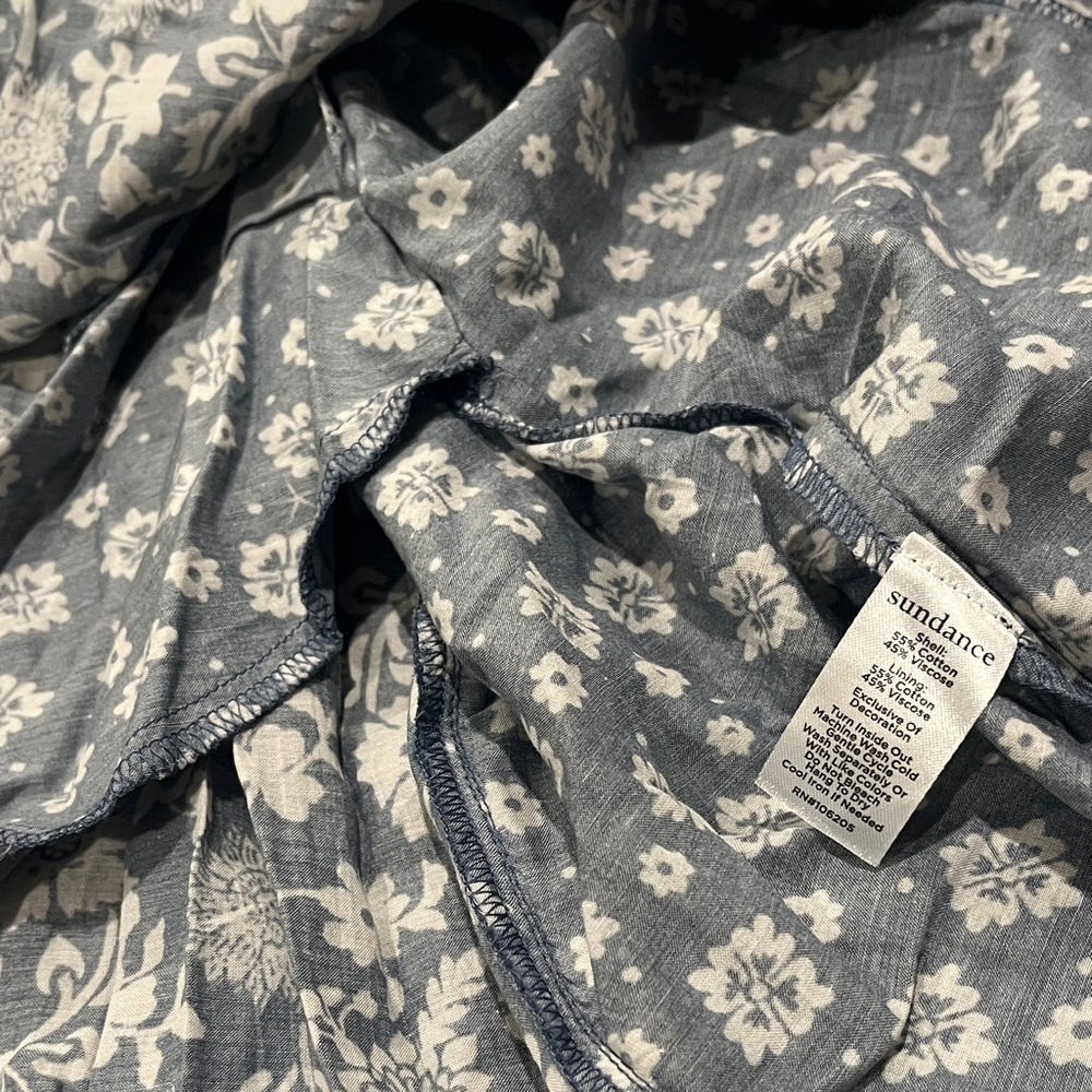 Sundance Blue and Red Floral Dress - Picture 8 of 16